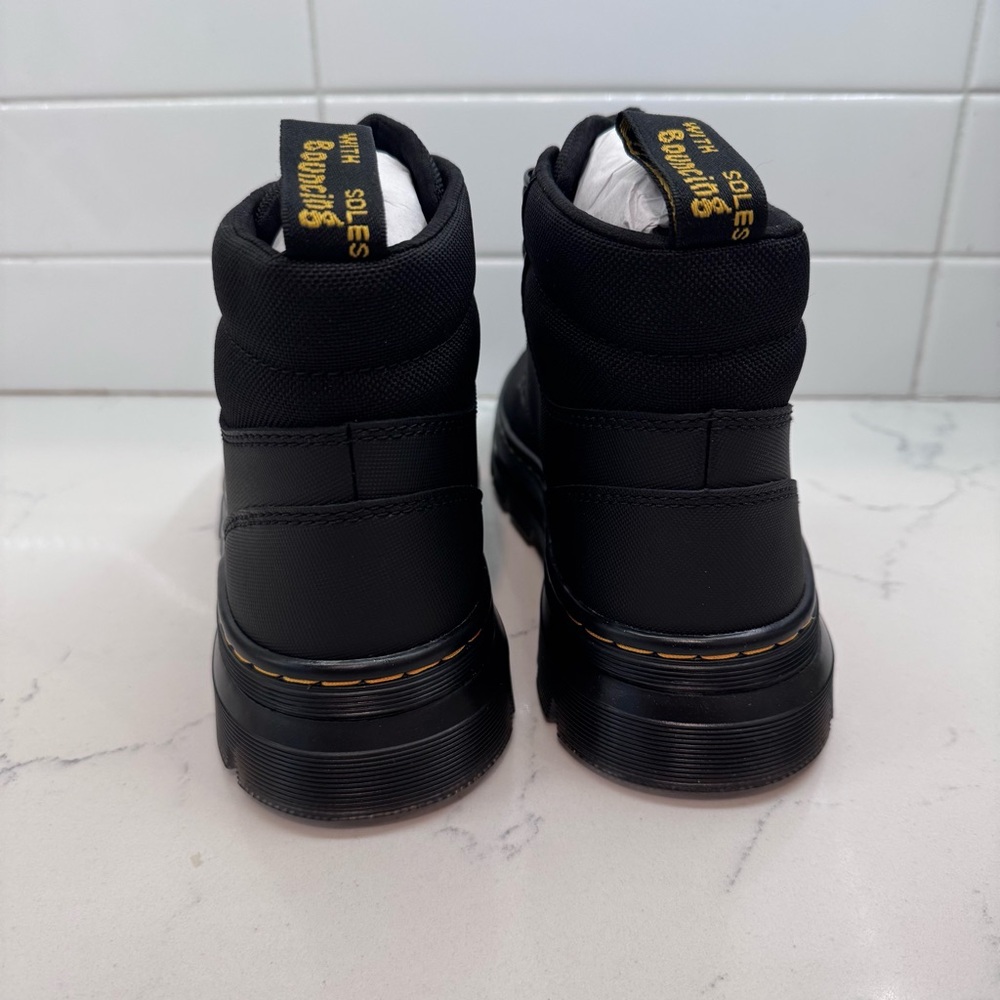 New Dr Marten black Rakim boots women’s size 8 men’s 7 lace up extra tough Ajax - Picture 3 of 10
